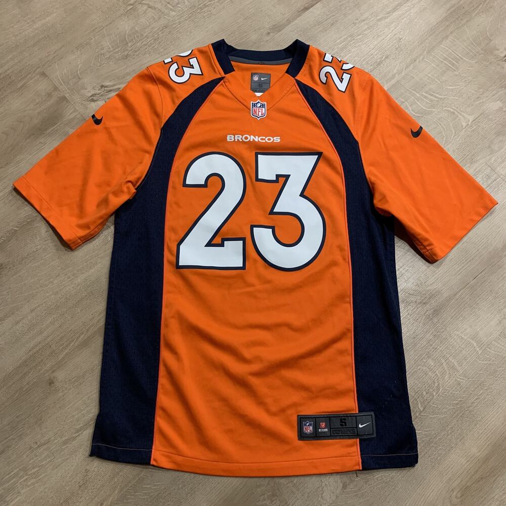 Nike NFL Denver Broncos Willis McGahee #23 Football Jersey Men's Small S Orange
